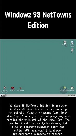 WINDOWZ 98 NETTOWNS EDITION