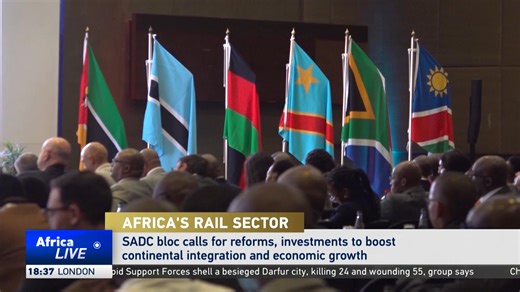 The Southern African Development Community is urging bold reforms and sustained investment in the transport sector to make railways the backbone of Africa’s integration and growth. Speaking at the Southern African Railways Association Exhibition and Conference in Johannesburg, transport leaders highlighted the crucial role of railway infrastructure in driving economic development. | CGTN Africa