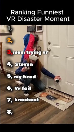 Ranking Funniest VR Disaster Moment#funny #shorts