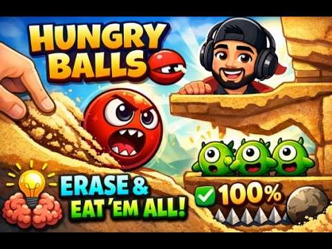 Hungry Balls Full Gameplay Walkthrough – All Levels Completed | Puzzle Game Guide