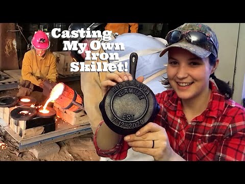 Making a Cast Iron Skillet Using Recycled Brake Rotors | Cast Iron Gypsy at the Windy Hill Foundry