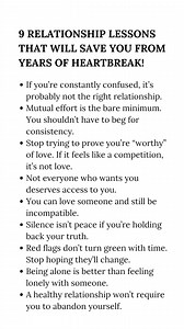 9 Relationship Lessons That Will Save You From Years Of Heartbreaks. #quotes #relationships #lovetips #relationshipadvice | Relationship matters