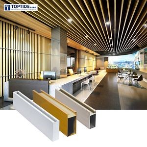 [Hot Item] Suspended Metal Ceilings Fireproof Construction Materials Aluminum Baffle Ceiling for Interior
