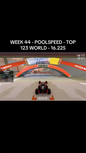 TOP 123 WORLD - POOLSPEED - WEEK 44 - 16.225 - Trackmania Weekly Shorts Map 4