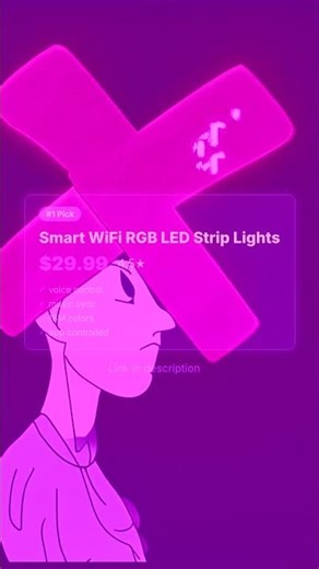 Paying $100 for LED Strip Lights? Check out THIS $29 Smart WiFi RGB Strip! #shorts