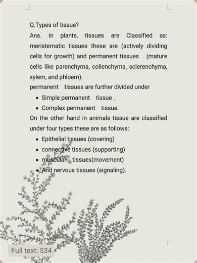 Types of tissues #education
