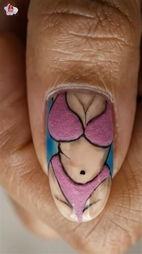 I didn’t expect this nail design to look SO real... 🥵 #nailart #tutorial