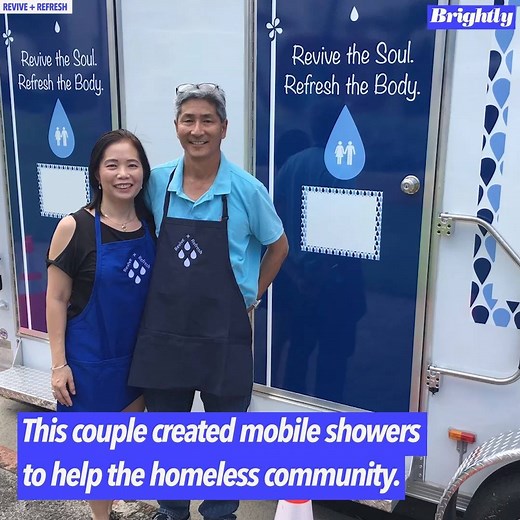 6.1M views · 2.2K reactions | This couple created mobile showers for the homeless community to help them "feel like humans again."  https://gma.abc/2ue7J36 | Good Morning America | Facebook