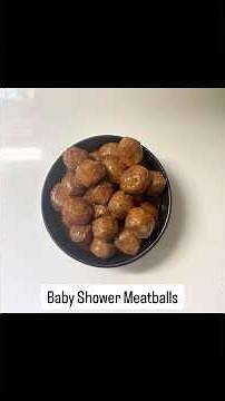 Day 7: Baby Shower Meatballs - tried and true recipe for all the celebrations!