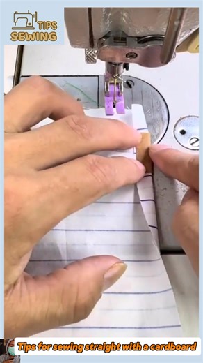 2.1M views · 24K reactions | Tips for sewing straight with a cardboard #tips #tipsandtricks #sewing #sewinghacks #tipsandtrick | Sewing Tips | Facebook