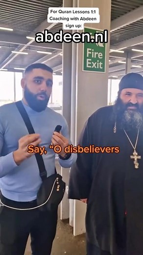 Abdeen meet a bishop for the first time and let him hear Quran! Allahu Akbar! #quran #Allah #muslim #islam #foryoupage #trending #abdeentube #abdeen #voorjou #uk #viralvideo #foryou #london #christian #bishop | Abdellatif Ouisa