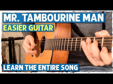Mr. Tambourine Man (Bob Dylan) Easy 3 Chord Guitar Tutorial