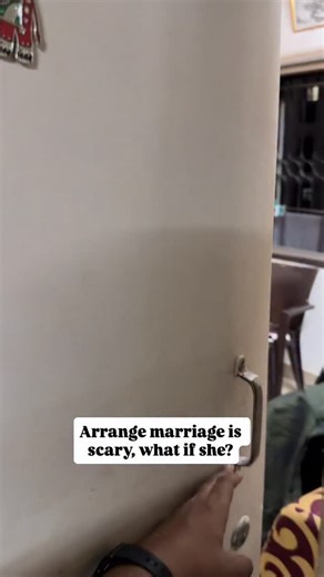 Rajsi Kinjalaskar on Instagram: "Arrange marriage is scary, what if she😹 #explore #funnyreels #funnycontent #relatable #marathicontent #marathireels"