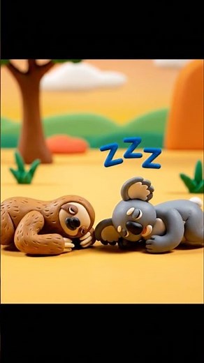 Claymation Animal Battle: Sloth vs Koala!