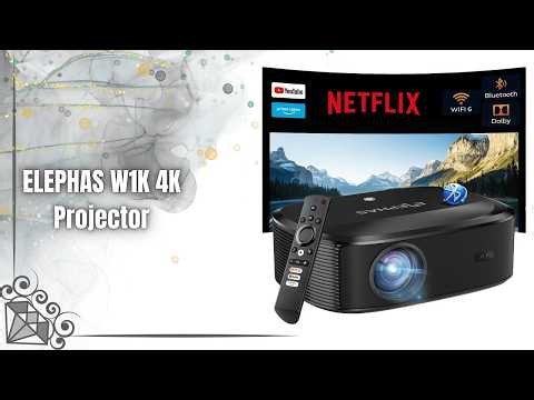 4K Smart Projector with WiFi & Bluetooth 🔥 ELEPHAS Outdoor Projector | Netflix, Prime, YouTube