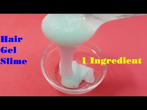Hair Gel Slime 1 Ingredient ! DIY Slime 1 ingredient Easy with Hair Gel