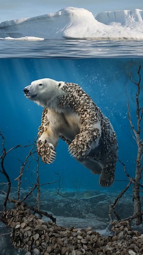 Polar bears have parasitic barnacles on their bodies and seals seek help from humans. #Animals #LoveAnimals #animalrescue #rescueanimals #rescue | Love Animals