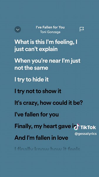 Fallen For You Toni Gonzaga Lyrics