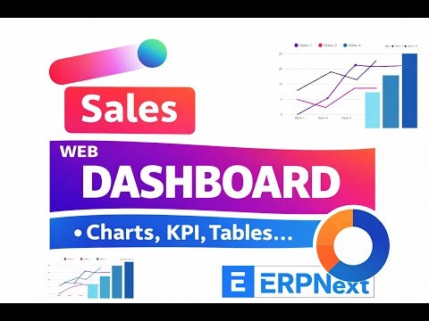 Sales Dashboard in ERPNext Web | Advanced Charts, Tables & Business Intelligence