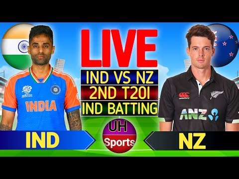 🔴 India vs New Zealand LIVE match Today : IND vs NZ 2nd T20I LIVE | Live Hindi Commentary, IND BAT 2