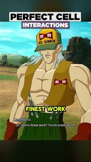 Cell's Interactions Are PERFECT! - Sparking! ZERO