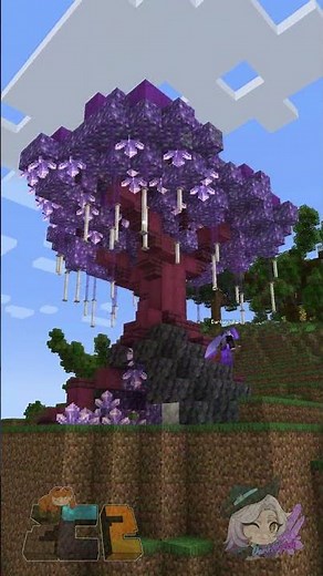 How to build an Amethyst Tree in Minecraft #shorts