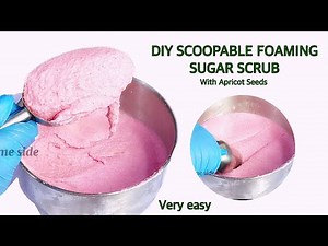 Very easy DIY foaming sugar scrub for beginners