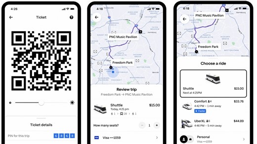 Uber announces new shuttle service