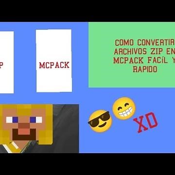 Cómo convertir un archivo ZIP A mcpack Para Minecraft PE - BE
