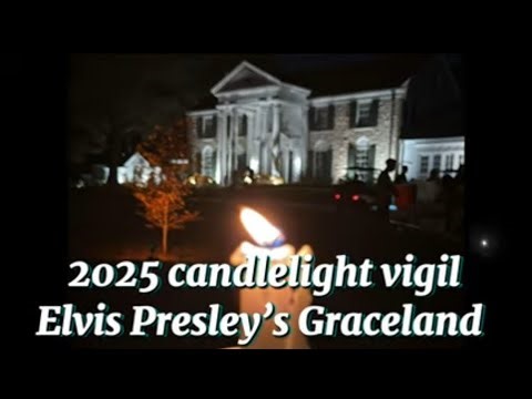 Elvis Presley 2025 Candlelight Vigil at Graceland #elvispresley