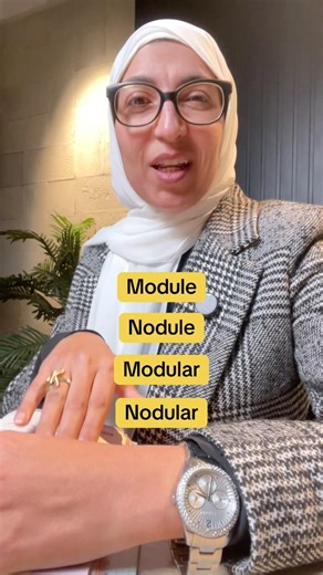 How to pronounce module and nodule