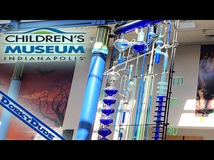 Water Clock 1PM FULL DRAIN at the Indianapolis Children's Museum