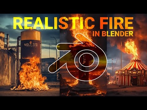 How to Create Realistic fire in blender || Fire Scatter Add-on Free!! #Blender, #3D, #VFX