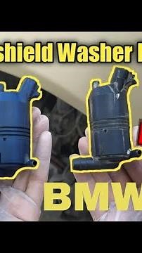how to change bmw washer fluid motor| how to replace a windshield washer pump on bmw