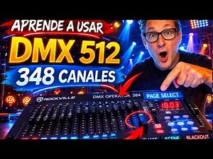 🎚️ DMX 348 Channels: Learn to Control Your Lights Step by Step