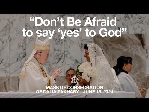 Mass of Consecration of Dalia Zakhary - First Consecrated Virgin by the hands of Bishop Vann