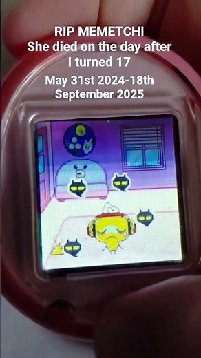 Tamagotchi Smart Death (RIP Memetchi) #tamagotchi #tamagotchideath #tamagotchismart