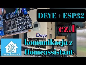 Deye INVERTER, communication via ESP32, readings in Homeassistant, automation and data.