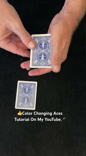 Magic Card Trick Tutorial - Color Changing Aces