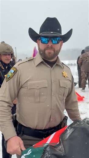 The sheriff has been out this morning monitoring road conditions, ready to assist if our units need an extra hand. While patrolling, he received a “challenge” from Chief Beach of Pickens PD. Never one to back down from a challenge, he stopped by the local sledding spot to take him on. We encourage everyone to enjoy the snow, have fun with loved ones, and most importantly…stay safe! | Pickens County Sheriff's Office (SC)