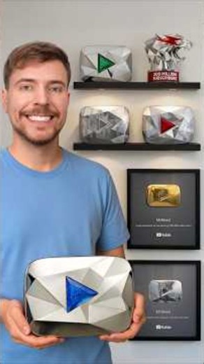 MR. BEAST on Instagram: "Every YouTube Play Button I Have"