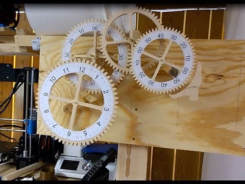DIY CNC - Genesis Wood Gear Clock Progress Update