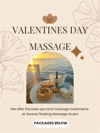 See our Valentines Day packages below 👇🏼 All Valentines Packages run from 11 February - 14 February 2026 💜 Early Love Birds Package Timings: Morning time slots Includes: -50-minute Turtle Touch Aromatherapy Massage. -Scalp massage -35-minute extra floating time at sea on the platform -Charcuterie board for two and refreshing strawberry mimosas. -Complimentary couple romantic moment polaroid photo. -Lounge couch and table Setup ♥️MassAmor Package Timings: 12 PM - 4 PM Includes: -50-minute coup