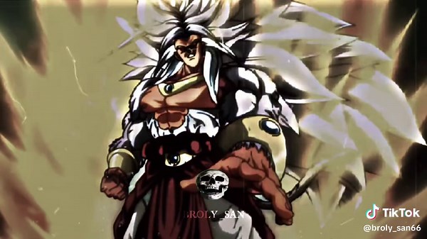 Broly Ssj5 ,1 Broly màu trắng đầy lông #broly #edit #tiktok #xuhuong #viral