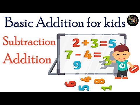Basic Math Addition For Kids | Happy kids and Kindergarten Educational Video.