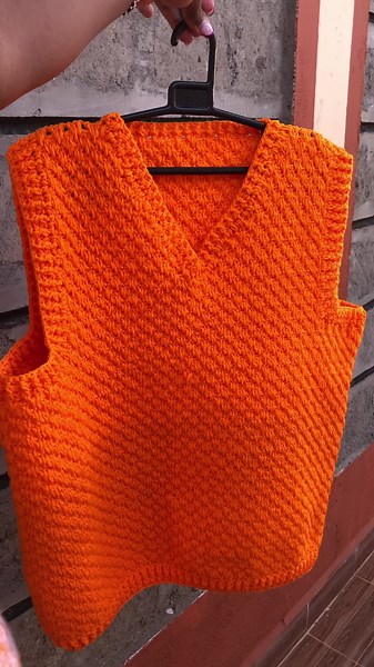 An amazing unisex crochet vest! #crochettok #vest #unisex #fashion #crochetvest