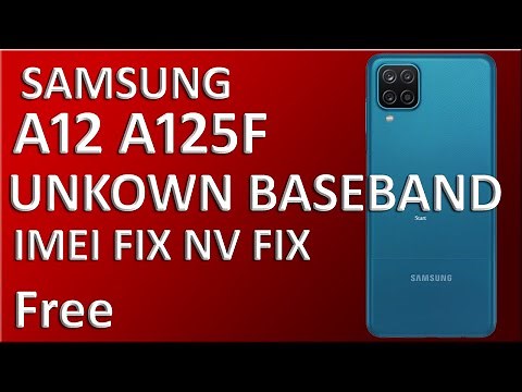 Samsung A12 A125F Unkown Baseband Fix & Repair With SP Flash Tool (Free)