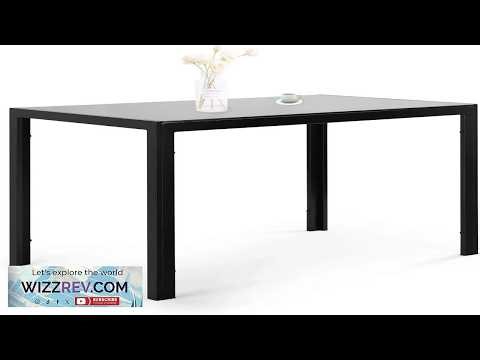Dining Room TableKitchen Table Modern Glass Dining Table Black eBay