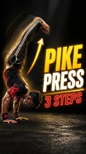 📌Pike Press to Handstand in 3 Steps 🔥 No Jump | Full Control #lokifist