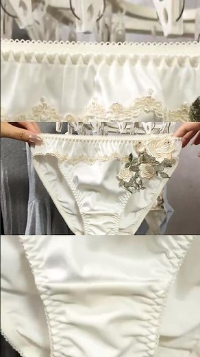 My panties collection / Blue satin [347] #fashion #bikini #cute #underwear #lingerie #shiny #lace